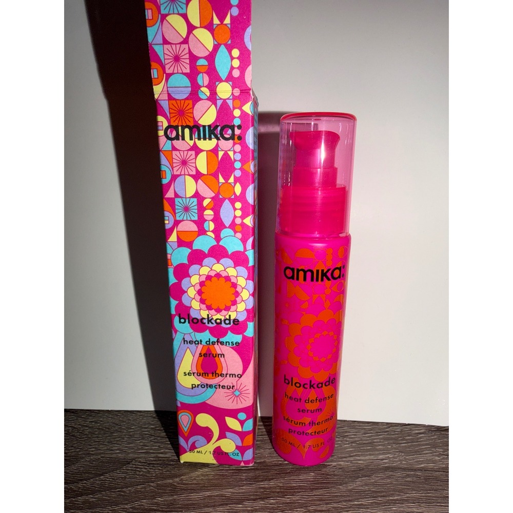 Amika Blockade Heat Defense Serum‎ 1.7 oz New in Box hair care discontinued